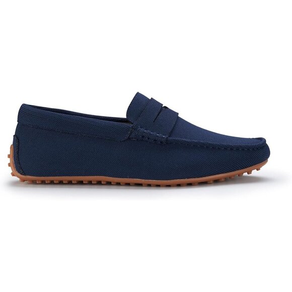 〽️Men\'s Navy Blue Aldo Collection Slip On Penny Driving Moccasins Loafer